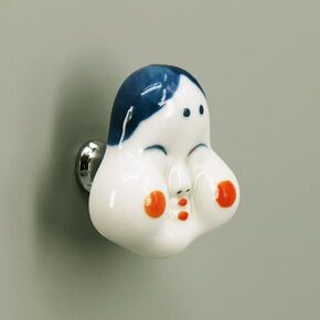 Ceramic Drawer Knobs Cabinet Pulls Cupboard Kitchen Cabinet Door Wardrobe Handles - (Color: White)
