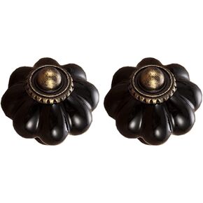 2 pcs Ceramic Handle Pull Knobs for Child Cabinets Cute knob, Retro Kitchen Drawer Door Handle Kitchen Cabinet Hardware Knobs - (Color: Yellow)