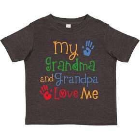 inktastic My Grandma and Grandpa Love Me Toddler T-Shirt