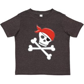 inktastic Pirate Skull and Crossbones Toddler T-Shirt