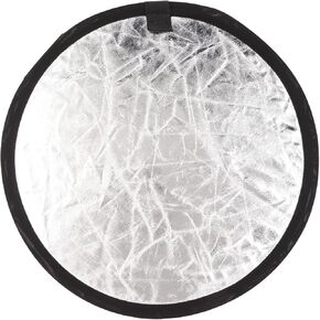 Keenso Photography Studio Lighting Dual Use Use Diffuser Board 2 in 1 Redondo Reflector يحسن الضوء مع تأثير غروب الشمس الذهب الكافي لتصوير النايلون والفضة الذهبية