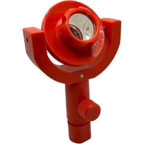 Mini Reflective Tilt 109 Prism Surveying Monitoring Reflector with Swiss Type to 5/8 Thread Adapter (1, Red, 1"/25.4mm)