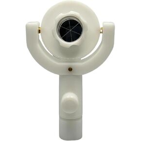 Mini Reflective Tilt Prism 109 Surveying Monitoring Reflector with Swiss Type to 5/8 Thread Adapter (1, White, 1"/25.4mm)