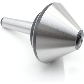 4'' (100mm) Lathe Live Center MT3 Bull Nose Live Center Morse Taper 3 Bull 75 Degree Nose Tool Bit Triple Ball Bearing For Lathe Hollow Turning