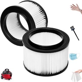17810 Filter Compatible with Crafts.man 4 Gallon Vacuum Filter,9-17810 Wet Dry Vacuum Filter Compatible with Crafts.man 4 Gallon Replacement Filter,3 To 4 Gallons, 9-17810, 2 Pack