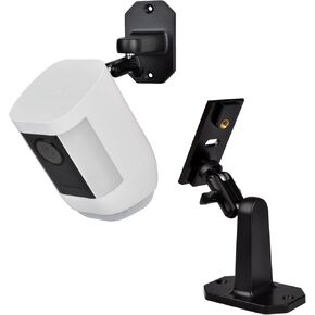 قوس جبل جدار متوافق مع حلقة الأضواء الكاميرا Plus و Spotlight Cam Pro ، قوس تصاعد الجدار القابل للتعديل ، قوس سقف الحائط للكاميرا أفضل عرض زاوية ، حزمة واحدة ، أبيض