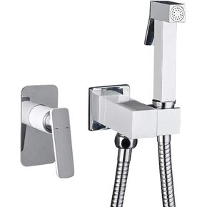 Wall Mounted HandheldSprayer Single Handle Cold and Hot Sprayer Kit Brass Bathroom Cloth Diaper Washer Portable Shower Sprayer Head with Hose