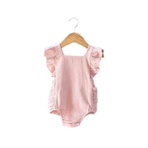 Evelyn Romper in Blush Pink 3-6 Months