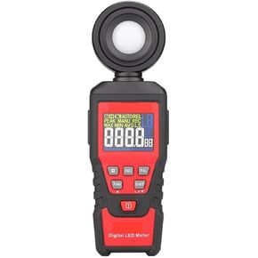 Digital Illuminance Light Meter Tester, High Accuracy Luxmeter Professional Luxometer LCD Light Meter Digital Photometer Lux Meter for Set Design, Factory, Office or Home use(620L)
