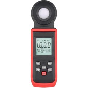 Digital Illuminance Light Meter Tester, Light Meter Lux/Fc Photometer Photography Digital Luxmeter Integrated Illuminometer Enviromental Tester for Set Design, Factory, Office or Home use