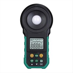Digital Illuminance Light Meter Tester, Light Intensity Meter LED Illumination Measuring Instrument Photometer Metering Instrument Brightness Meter for Set Design, Factory, Office or Home use
