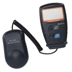 Digital Photometer Luxmeter Light Meter, LX-1010B Handheld Luminometer Illuminometer with Reading Lock Function, 0~50000Lx Measuring Range, Fast Sampling Rate