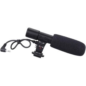 NUOBESTY 1Pc Professional Interview Microphone for Camera Lightweight Design with Long Pickup Distance for Audio Recording and Filmmaking Compatible with DSLR and Camcorder