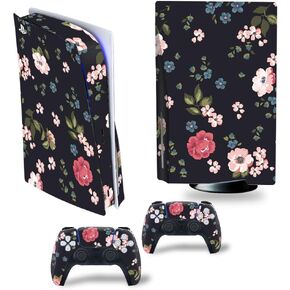 Print Skins Compatible with Ps5 Disc Edition Controllers with Anti-Slip Features and Modern Design Vinyl Protection Stickers print-0332
