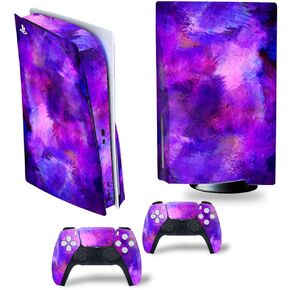 Paint Splatter Skins Compatible with Ps5 Disc Edition Controllers with Anti-Slip Features and Modern Design Vinyl Protection Stickers Pigments-1031