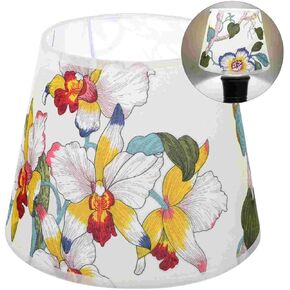 Lamp ShadeReplacement Color Fabric Lampshade Ceiling Decor Flower Shades for Table for Table Lamps and Pendant Ceiling Lights(22x22x17cm)