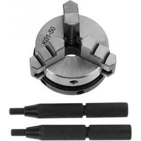 مخرطة تشاك K01-50 50 مم مخرطة مصغرة مع 3 فكي وتصاعد مؤشرات المخرطة أدوات العمل clamp