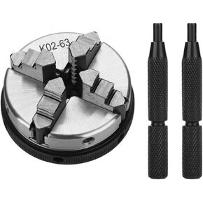 4-Jaw Metal Lathe Chuck K02-63/M14 Self-Centering Lathe Chuck for Woodworking Chuck Lathe Parts clamp