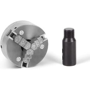 Idili Metal مخرطة Chuck Mini 3 -Jaw Chuck مع محول - ملحق أداة الآلة للمخارير ، مطاحن مقاعد البدلاء ، التدريبات الكهربائية (8 مم)
