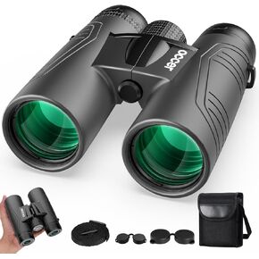Occer 15x42 Binoculars for Bird Watching - HD Binoculars for Adults High Powered with Large View - Binocs with Low Light Vision for Hunting Cruise Travel Wildlife - Black