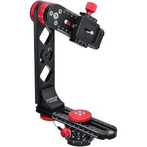 Andoer PH-720B 720° Gimbal Head Panoramic Head Aluminium Alloy with Ball Head Quick Release Plate Carry Bag Max Load 22lbs for Nikon for Sony DSLR Camera