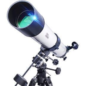 Ideal Telescope for Beginners 90mm Aperture 1000mm Astronomical Refractor Telescope with Smartphone Adapter Backpack Handheld Telescope
