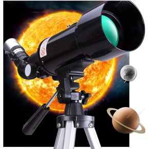 Outdoor Portable Telescope,telescopes for Astronomy, Refractor Telescope,Fully-Coated Glass Optics,Ideal Telescope for Beginners with Portable Bag and Tripod