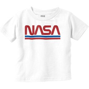 Retro Classic Space NASA Worm Logo Toddler Boy Girl T Shirt