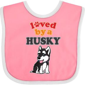 inktastic Siberian Husky Dog Puppy Baby Bib