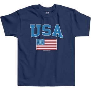 ThreadRock Boys Baby-Poys Crew Neck ، American