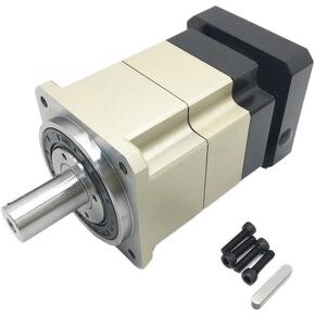 1pc Nema 34 Planetary Gearbox Gear Helical High Precision 3arcmin 750W 90mm Flange Servo Planetary Reducer CNC Part Speed Reducer(Ratio 35 to 1,Input 12.7mm)