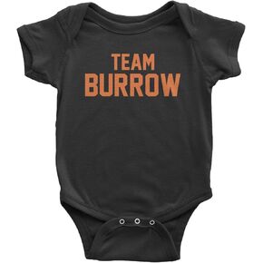 Expression Tees Team Burrow Cincinnati Infant One-Piece Bodysuit and ToddlerT-shirt, Soft Cotton, Comfortable Fit