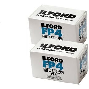 Two Pack of Ilford FP4 Plus 35mm Black & White Negative Film 36 Exp