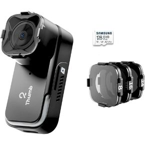 RunCam Thumb Pro 2 FPV Mini Action Camera 4K 16g 150° FOV Remote-Control Recording with Gyroflow Stabilization for FPV Drone with ND Filter Set and 128GB Micro SD Card