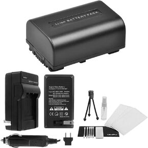 NP-FV50 High-Capacity Replacement Battery with Rapid Travel Charger for Select Sony Digital Cameras - UltraPro Deluxe Accessory Set Included