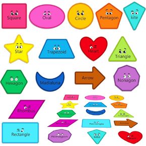 30 Pcs Shape Floor Clings for Kids Classroom Wall Decal Hopscotch Game Decals Multicolor Shape Floor Stickers for Educational Learning Activities Preschool Kindergarten Bedroom