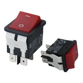 Pushbutton Switch for DeWalt D55168 D55146 D55167&Rocker Switch 4Pin 20A 250V,Compatible with Air Compressor & Welding Machine Replacement Part N043321 for Household Appliances