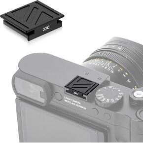Upgraded Q3 43 Metal Hot Shoe Cover Protector Cap with Full-Coverage Design Special Designed for Leica Q3 43 /Q3 Digital Camera , Aluminum Alloy Q3 43 Hotshoe Cover with Silicone Cushion - Red