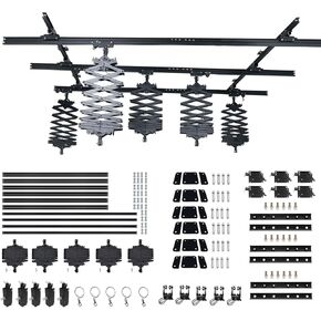 DATOUBOSS 118" x158" Studio Pantograph Photography Ceiling Rail System 3.0Mx4.0M Studio Rail Lighting System Pantograph Studio Arm 43-200CM Studio Ceiling Rail System Photography (3.0x4.0M-A1)