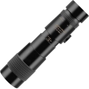 Portable Monocular All Metal Monocular, 10-300X Zoom External Telephoto Lens, Outdoor Mobile Phone Dual-Adjustment Zoom Telescope with Tripod