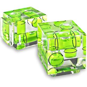 Triple 3 Hot Shoe Bubble Spirit Level Compatible for DSLR Camera (2 Pack)