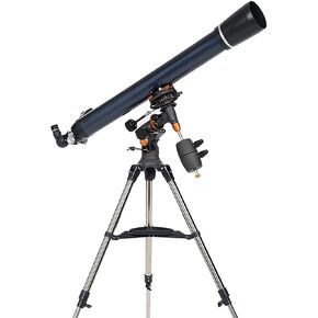 Astronomical Telescope - Equatorial Mount,Profession 90Mm Refractor Telescope for Beginners,1000Mm Focal Length Telescope,with Adjustable Tripod,for Indoor/Outdoor