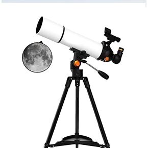 Telescope, 80Mm Aperture 500Mm Focal Length High Definition Astronomical Refracting Telescope with Adjustable Tripod, Telescope for Kids Beginners Adults