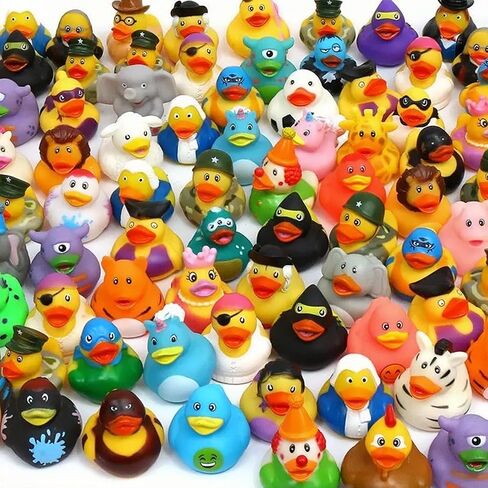 12 Pcs Rubber Ducks for Jeeps, 2.6 Inches Rubber Ducks in Bulk for Plastic Cruise Ducking Bath Toys Assorted Summer Ducky Party Favors Beach Pool Activity Cruise Ships Hiding for Kids Teens in Saudi Arabia