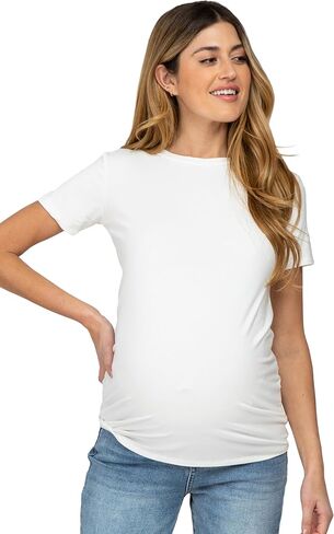 PinkBlush Basic Short Sleeve Maternity Top in Kuwait
