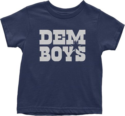 Dem Boys Dallas Football Toddler T-Shirt, Soft Cotton in Saudi Arabia