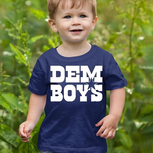 Dem Boys Dallas Football Toddler T-Shirt, Soft Cotton in Saudi Arabia