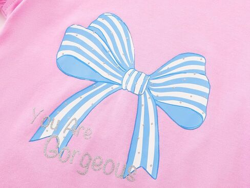 Toddler Girls 2-Piece Skirt Set - Ruffled Top & Ditsy Floral Print Skort Outfits for Little Girls Size 2T-6 in Kuwait