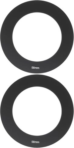 2PCS Filter Holder Ring 58 MMM متوافق مع سلسلة COKIN P ، Black in Kuwait