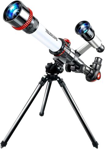 Adults Kids Monocular Telescope Floor Standing 50mm Refractor with Finder Scope & Tripod Astronomical Telescope Best Por in Saudi Arabia